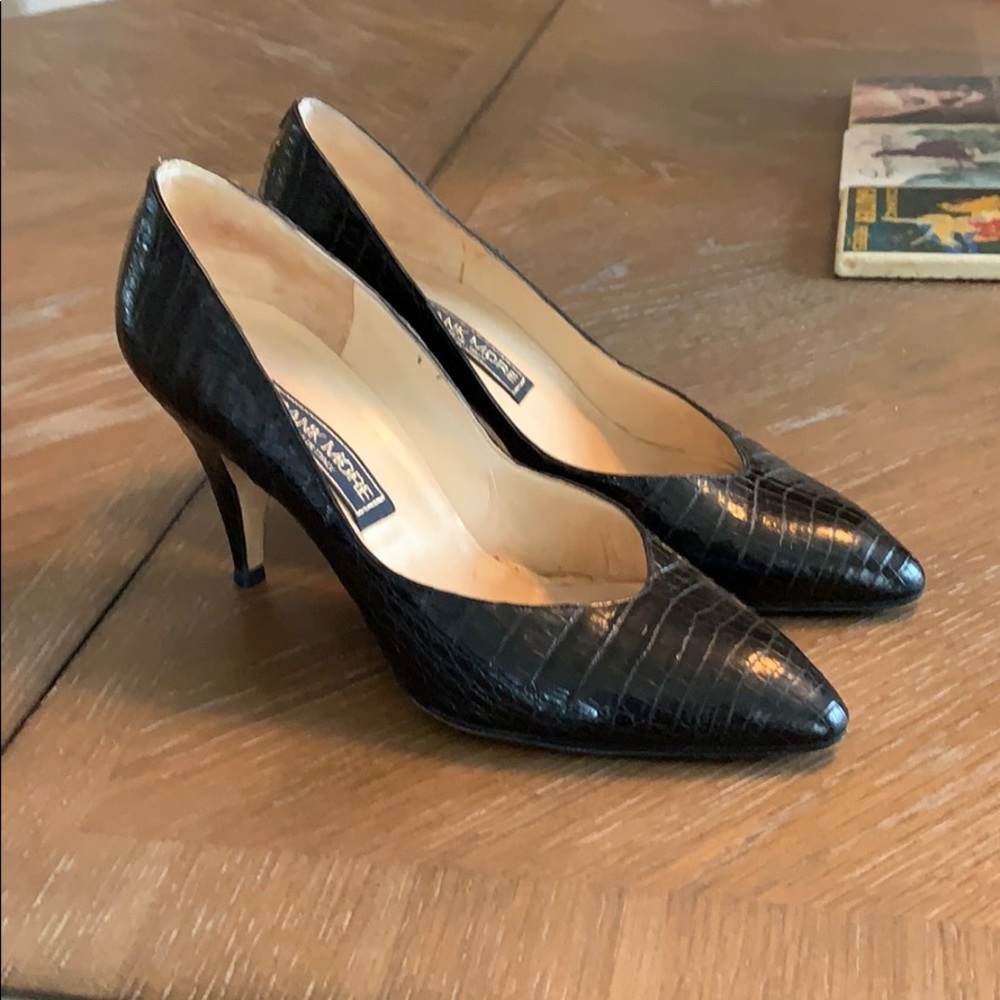 Authentic alligator high heels